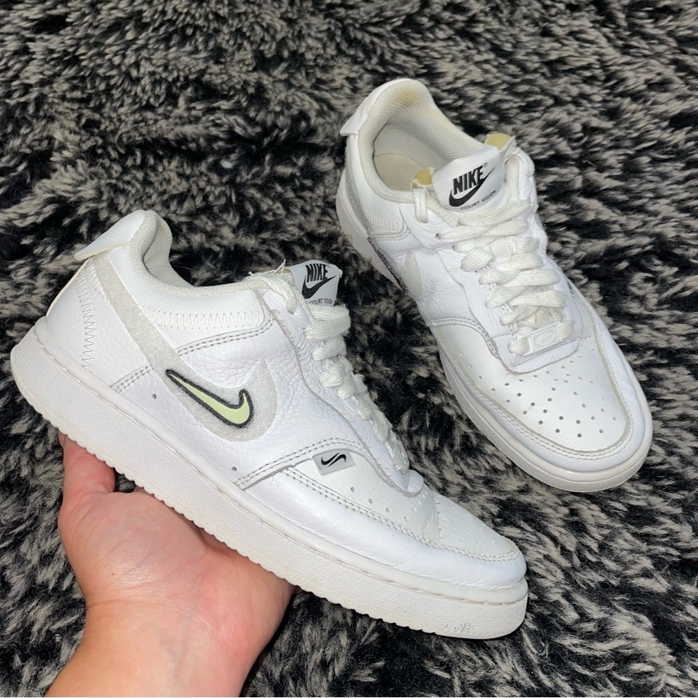 Nike White Court Vision Shoes